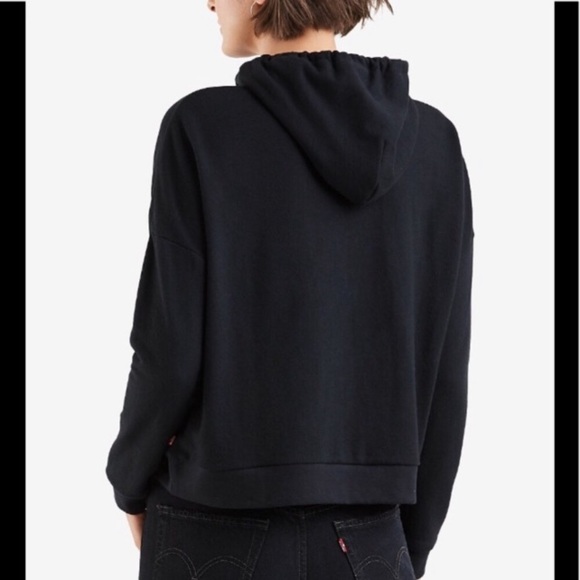Levi's Black Hoodie with Silver Logo - Picture 2 of 8